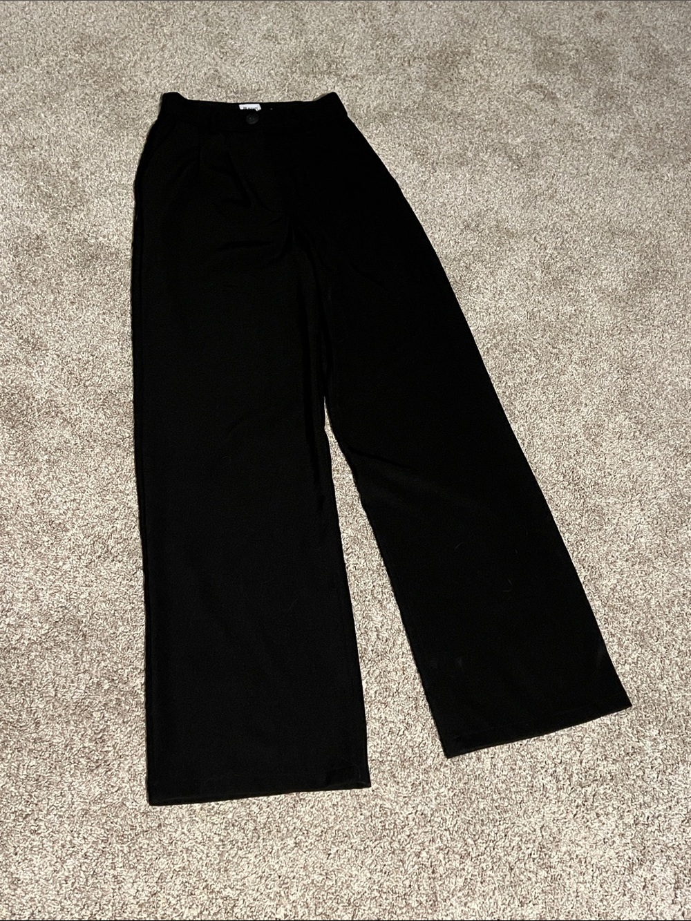 Princess Polly Black Wide-Leg Pants